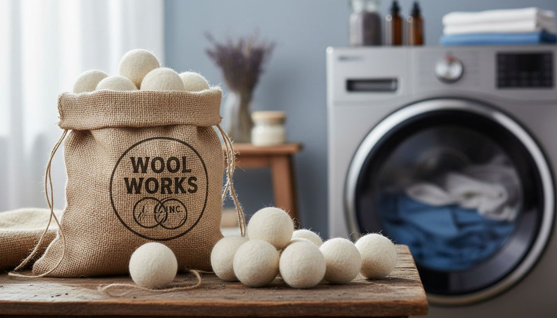 Harness the Power of Handmade Wool Dryer Balls: 100% New Zealand Wool for Eco-Friendly Laundry